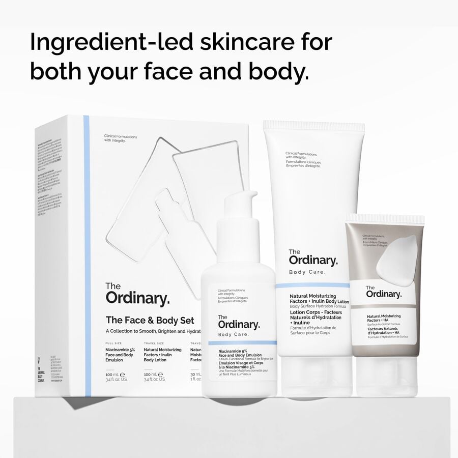 Ingredient-led skincare for both your face and body